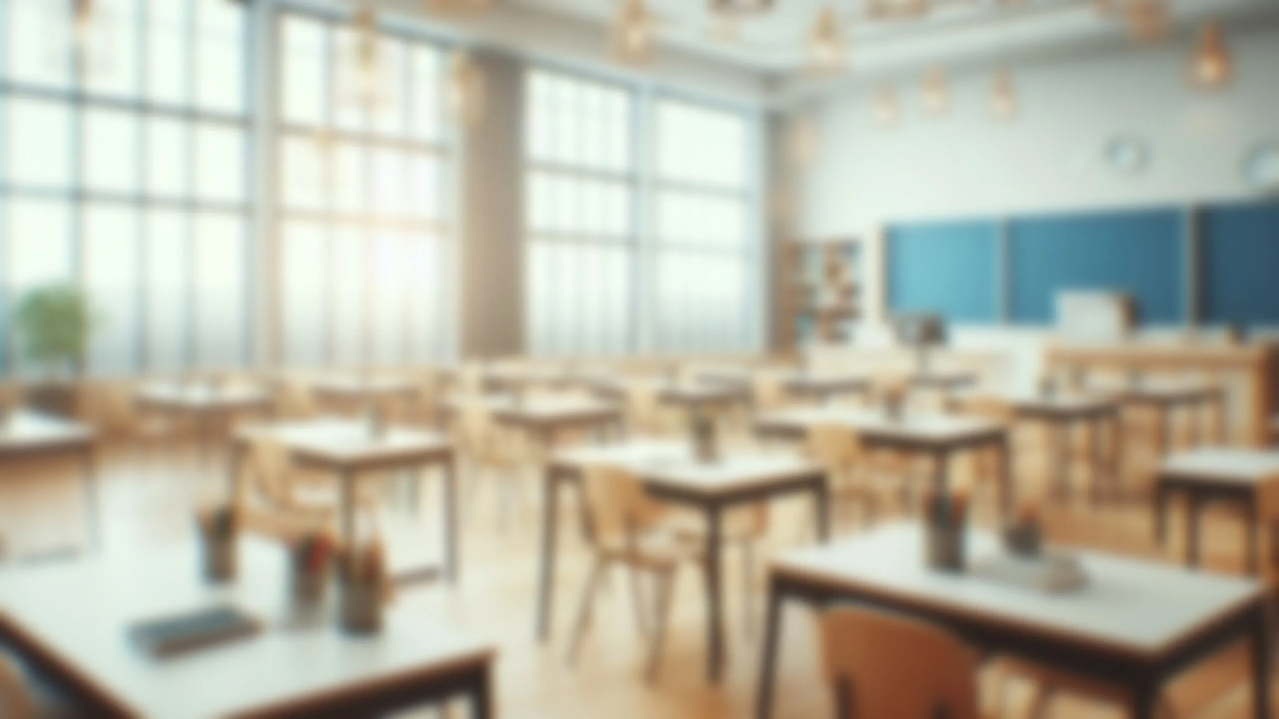 Beautiful,blurred,background,of,bright,classroom,and,study,room,with